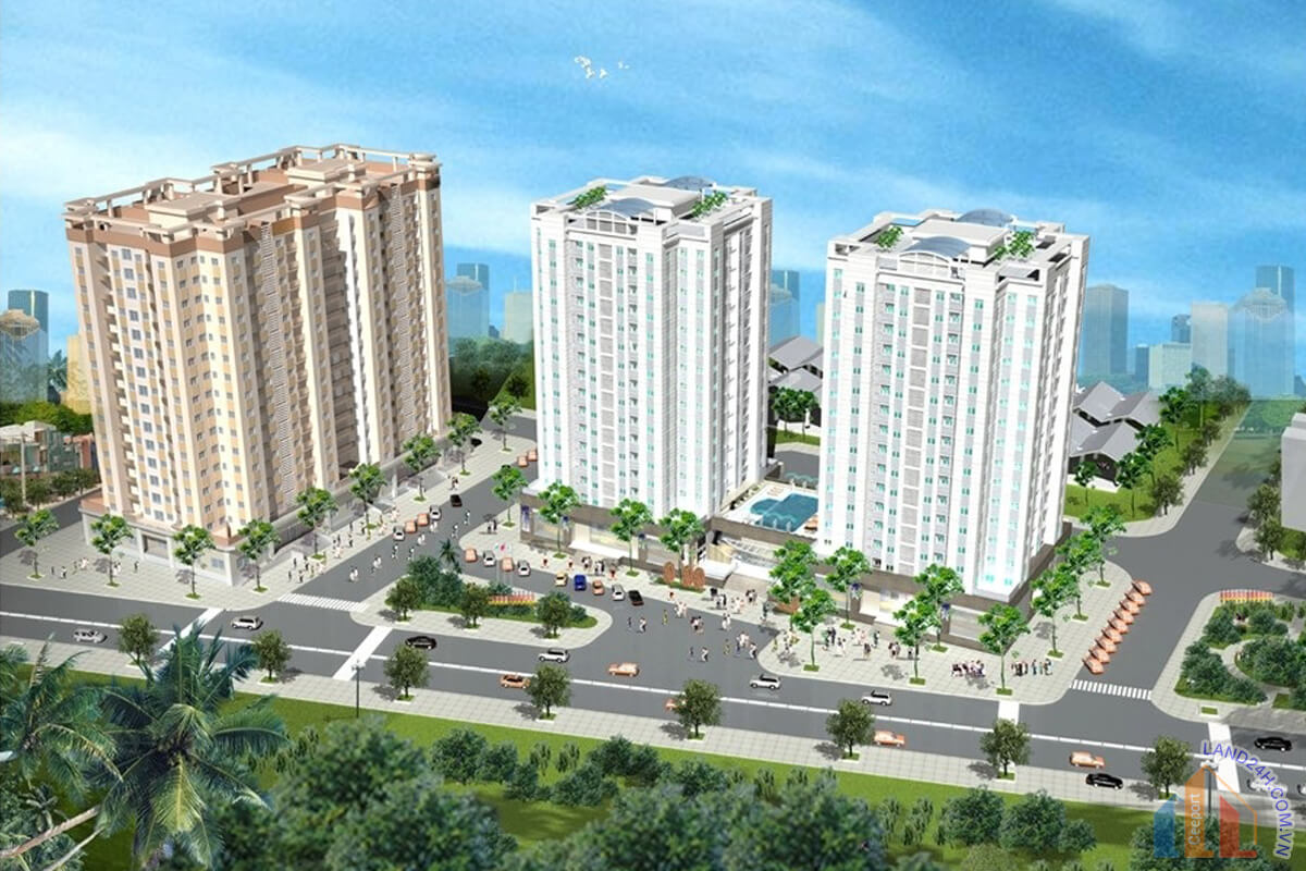 Long Phụng Apartment Bình Tân thiết kế gồm 2 tòa tháp căn hộ cao 16 tầng, hoàn thiện & bàn giao tháng 8/2012