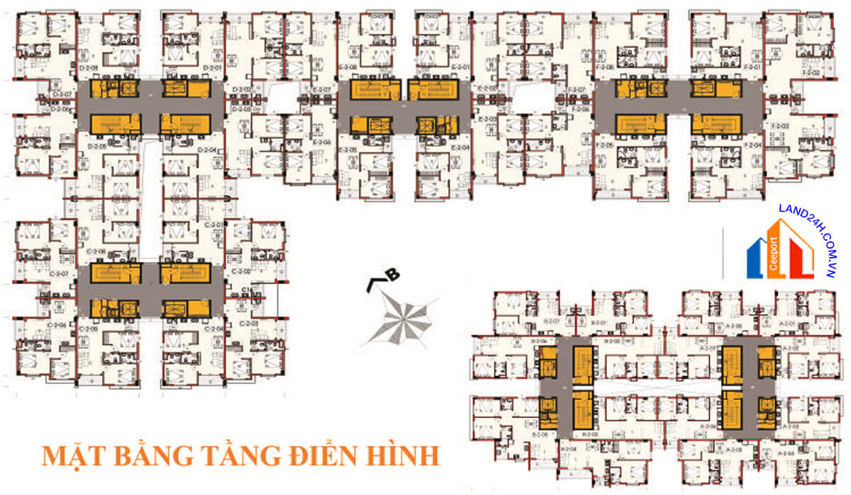 Mặt bằng tầng điển hình Tanimex Bình Phú ( Hình ảnh tham khảo )