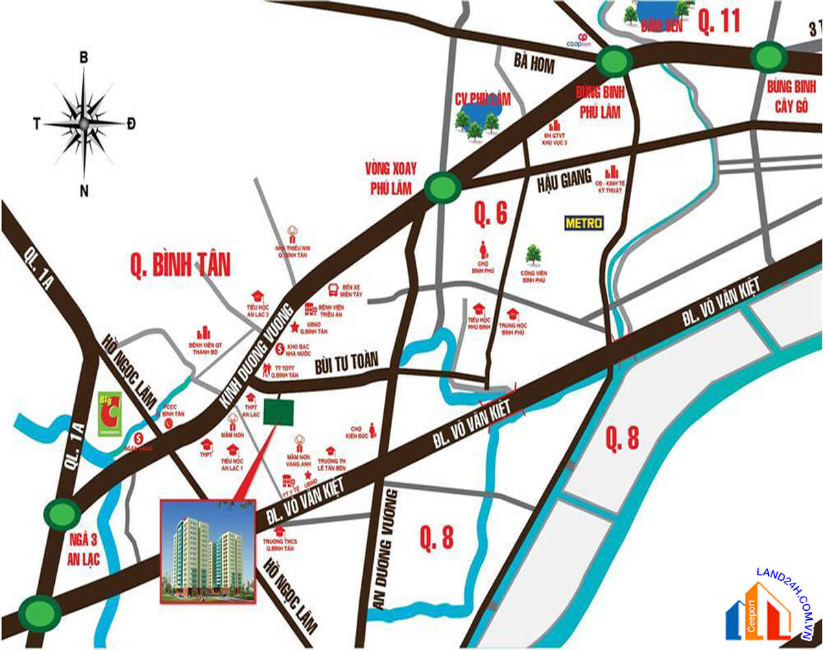 Triều An Tower tọa lạc tại số 28 Bùi Tư Toàn, Phường An Lạc, Quận Bình Tân, Thành phố Hồ Chí Minh