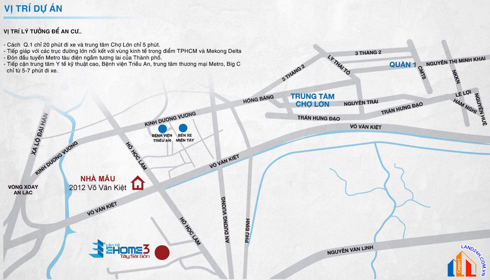 Dự án tọa lạc tại số 103 Hồ Học Lãm, Phường An Lạc, Quận Bình Tân, Thành phố Hồ Chí Minh