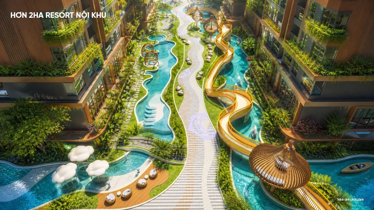 2ha tiện ích resort nội khu
