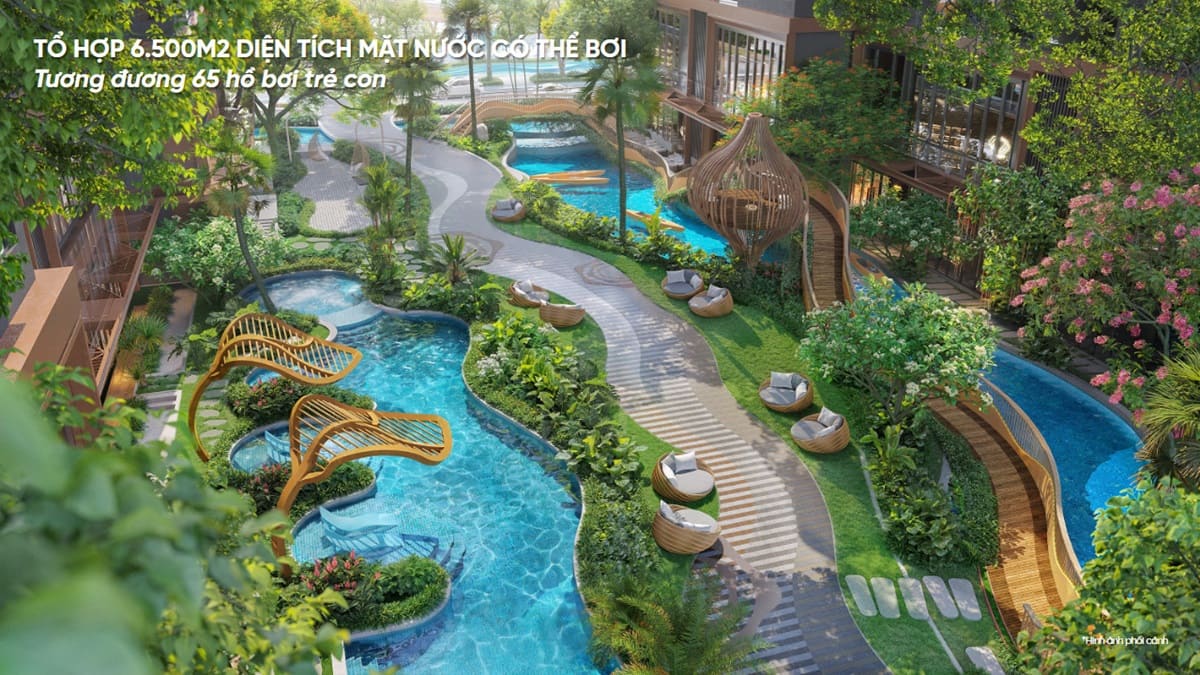 6500 M2 diện tích mặt nước