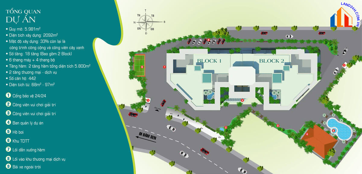 CHUNG CƯ CLOUDY ĐẦM SEN