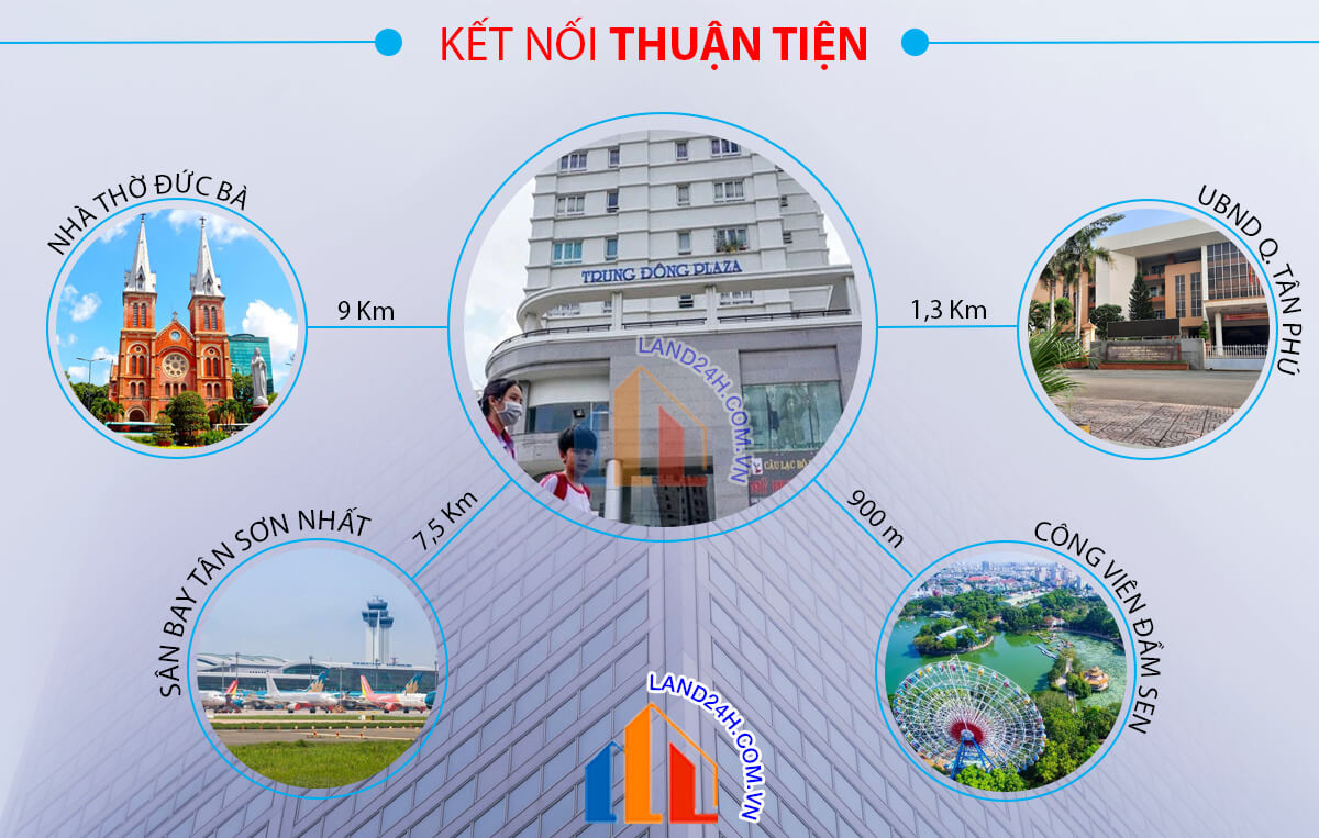 Dự án kết nối thuận tiện đến các tiện ích trong khu vực