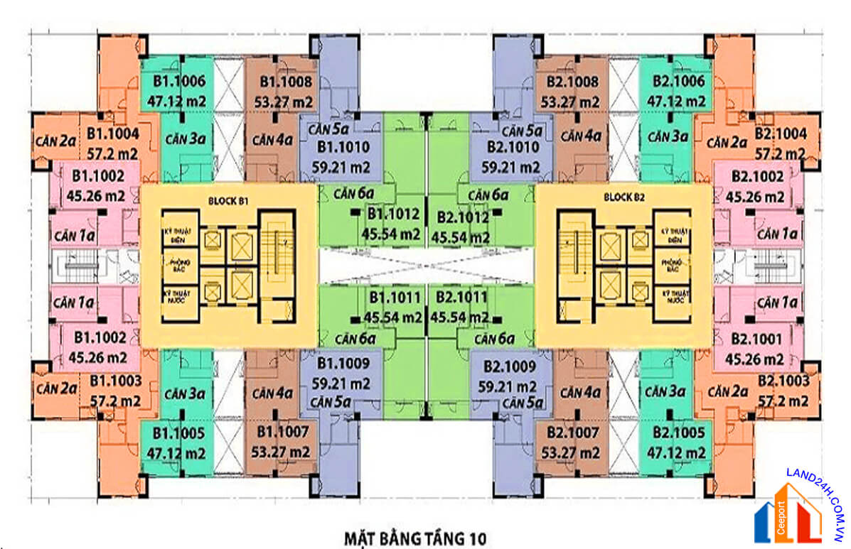Mặt bằng tầng dự án Nhất Lan 3