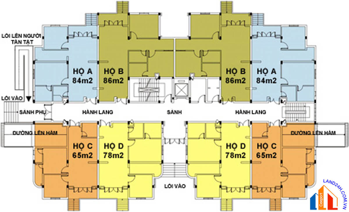 Mặt bằng tầng trệt dự án Nhất Lan 1