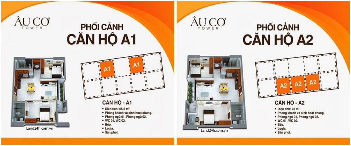 Thiết kế căn hộ A1 – A2