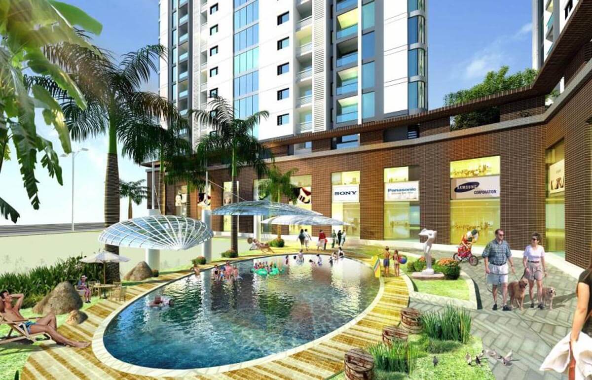 Bể bơi tại dự án