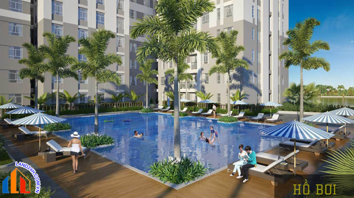 Bể bơi rộng 1000m2