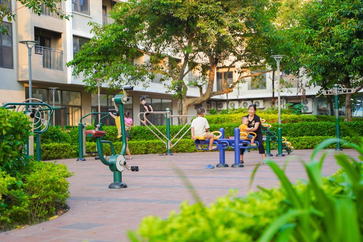 Hệ thống tiện ích nội khu hiện hữu và không gian sống xanh an lành tại chung cư Lê Thành An Lạc