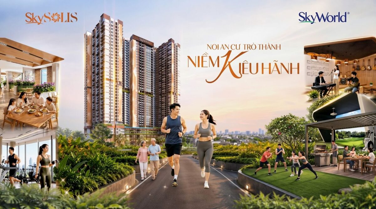 Hệ thống đặc quyền tiện ích resort living và không gian xanh chuẩn wellness tại Sky Solis