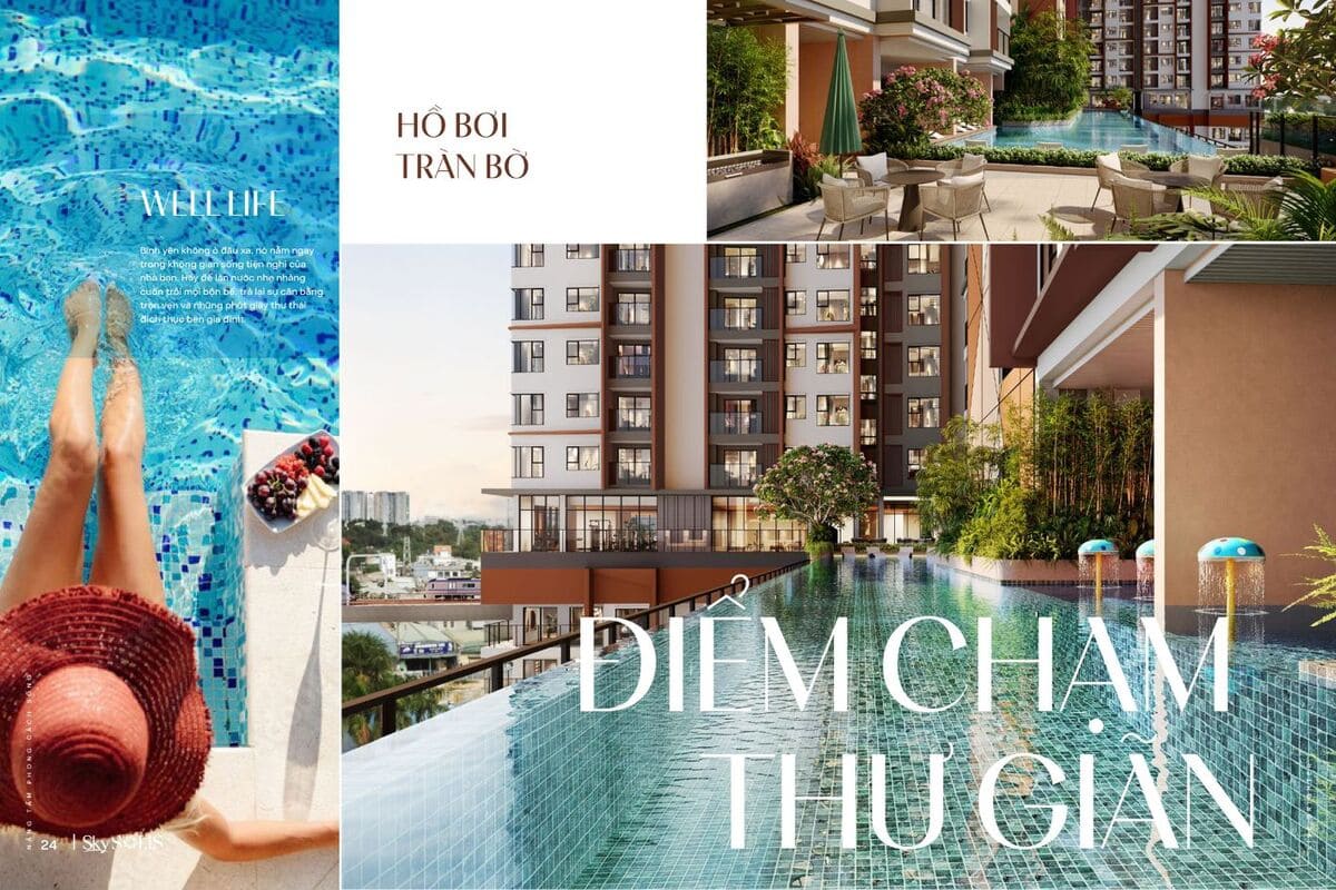 Hệ thống đặc quyền tiện ích resort living và không gian xanh chuẩn wellness tại Sky Solis