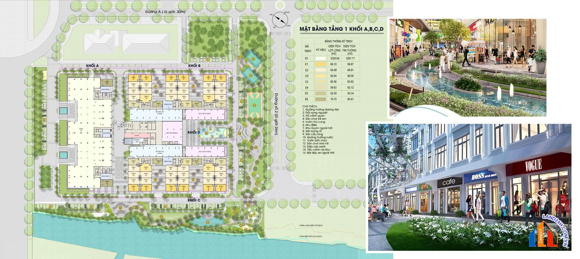 Mặt bằng chung cư Milky Way