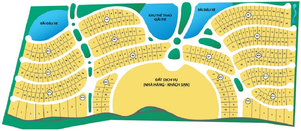 Mặt bằng Oceanami Hồ Tràm