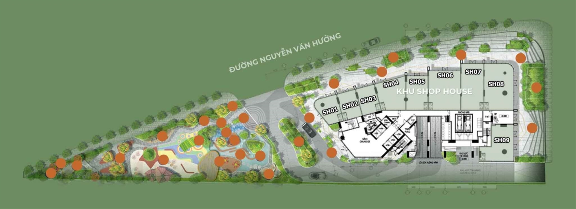 Mặt bằng Shophouse Thảo Điền Green
