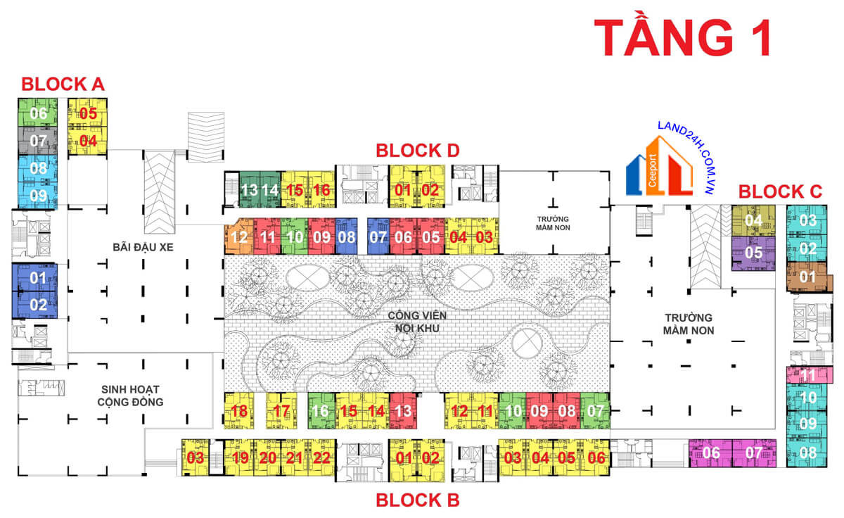 Mặt bằng chung cư Lê Thành Tân Kiên