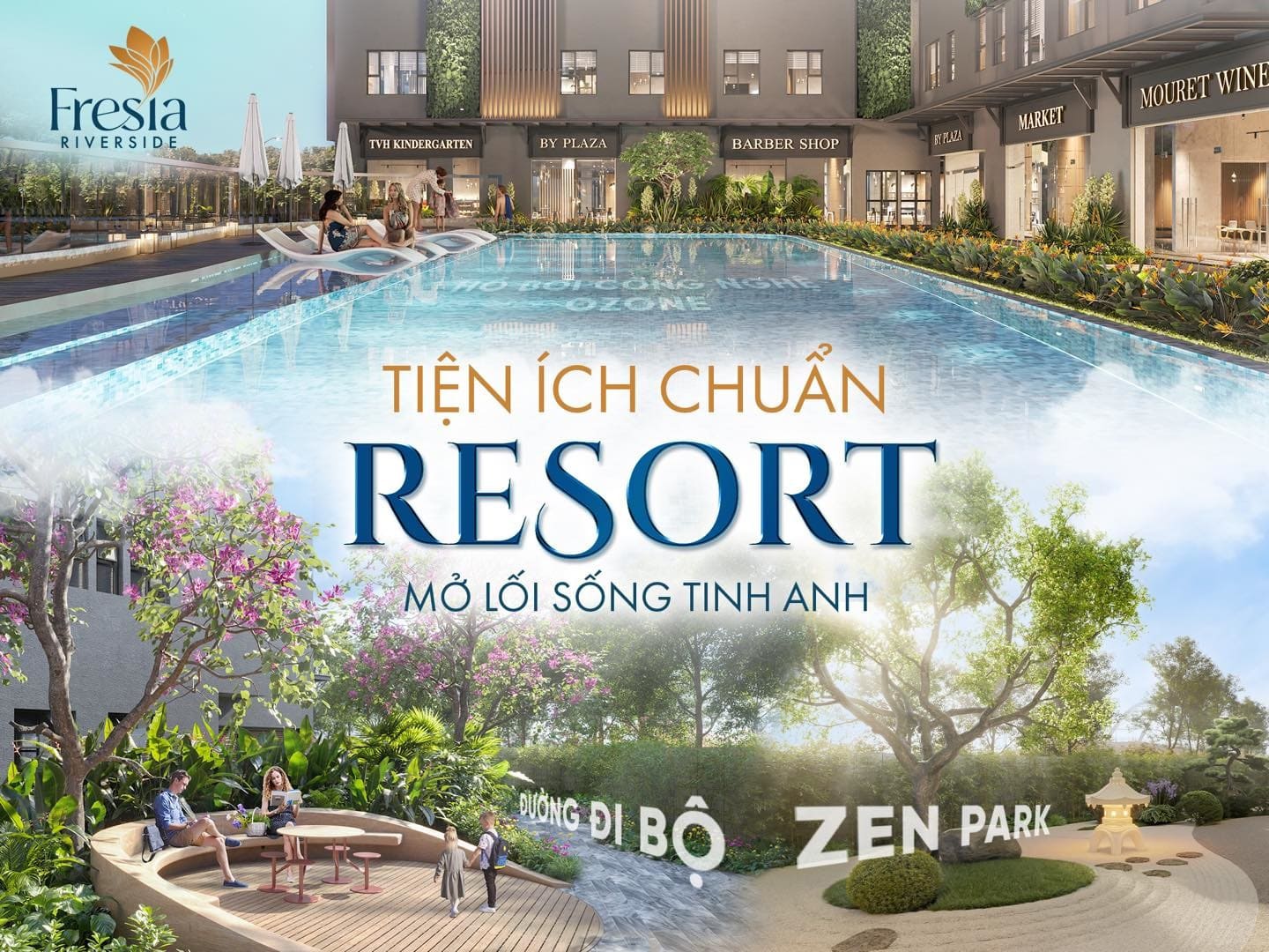 Tiện ích Fresia Riverside – Hệ sinh thái sống đầy đủ cho cư dân