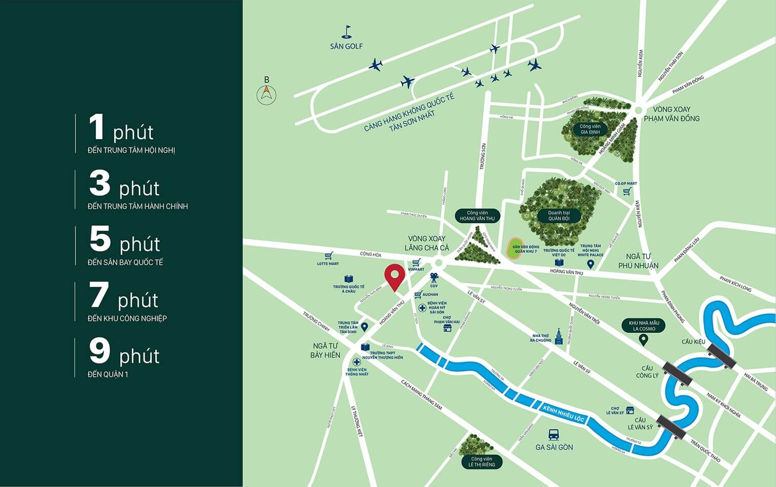 Vị trí La Cosmo Tân Bình