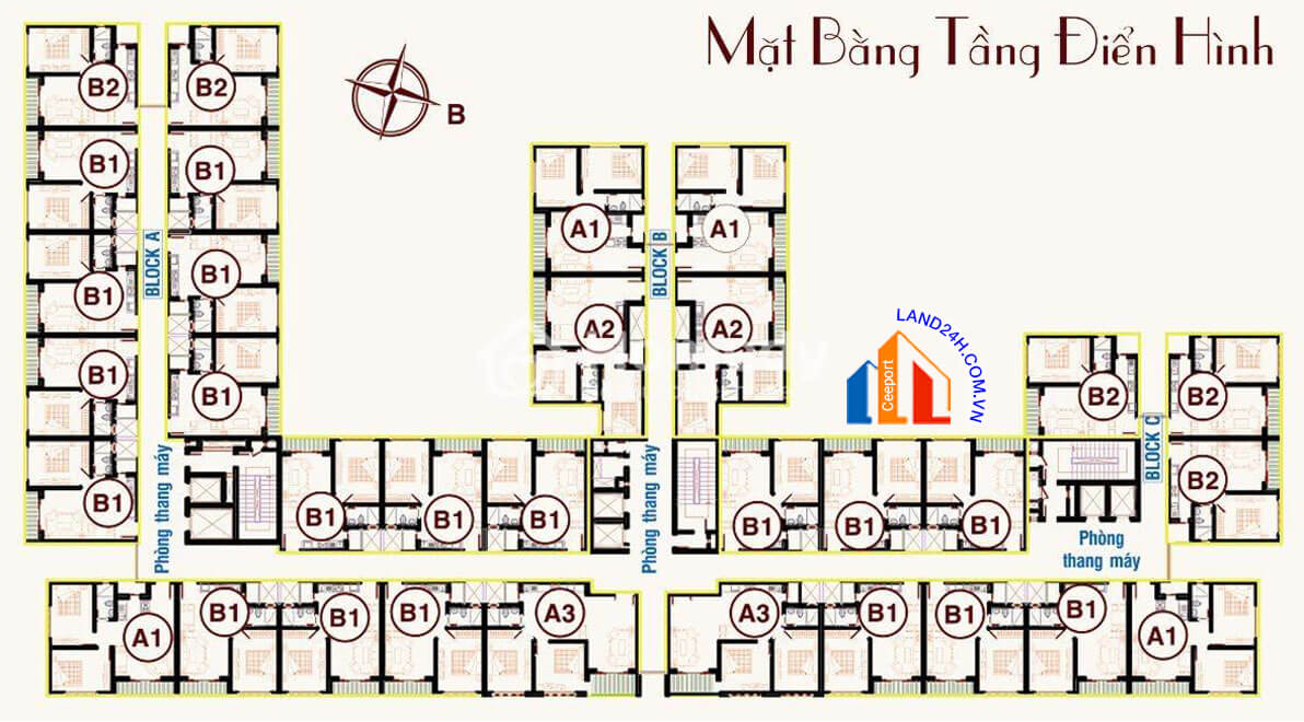 Mặt bằng chung cư Hai Thành Tên Lửa