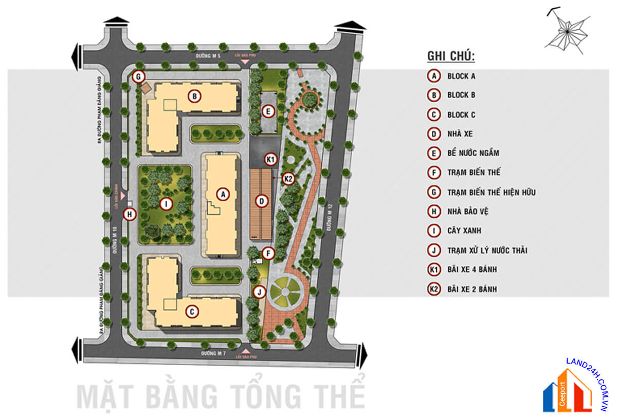Mặt bằng tổng thể chung cư Tanimex Bình Tân