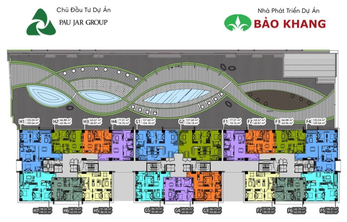 Mặt bằng Cosmo 2 ( Cosmo City 2) Quận 7