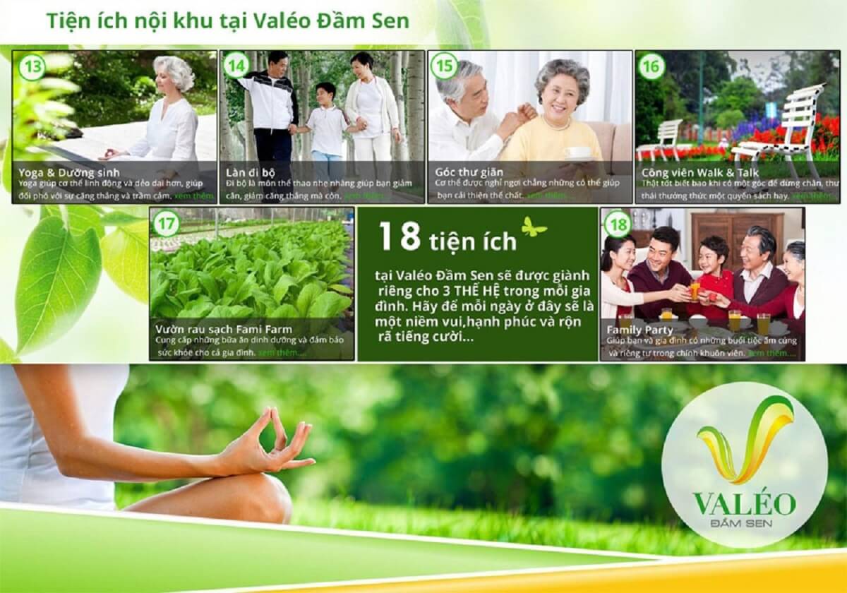 Tiện ích nội khu Valeo Trịnh Đình Trọng