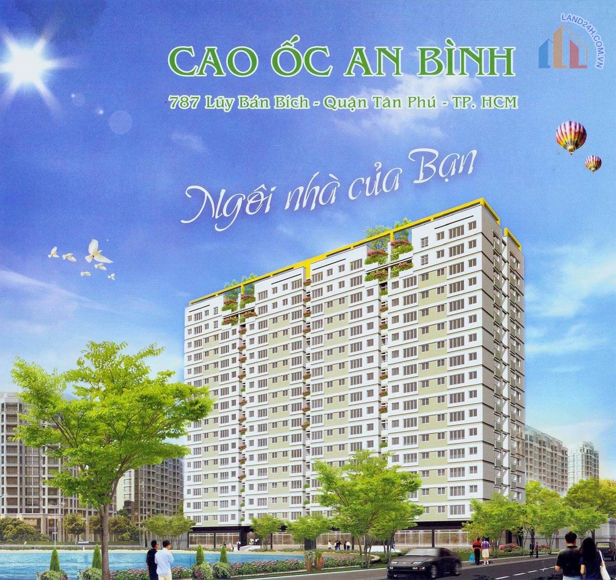 Chung cư An Bình thiết kế 1 tòa tháp căn hộ 17 tầng & đã được bàn giao từ quý II/2012