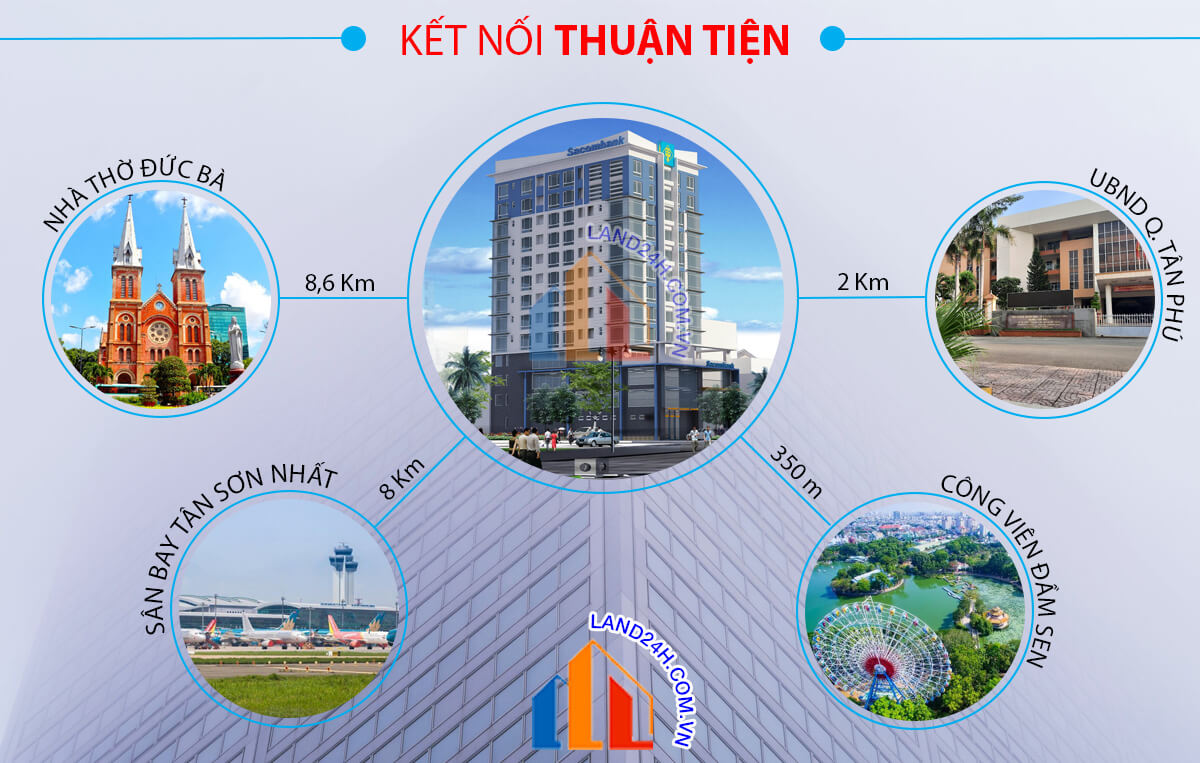 Dự án kết nối thuận tiện đến các tiện ích trong khu vực