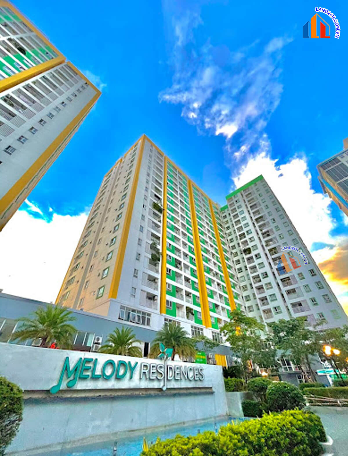 Melody Tân Phú gồm 2 block căn hộ cao 18 tầng, dự án đã hoàn thiện và bàn giao 10/2017