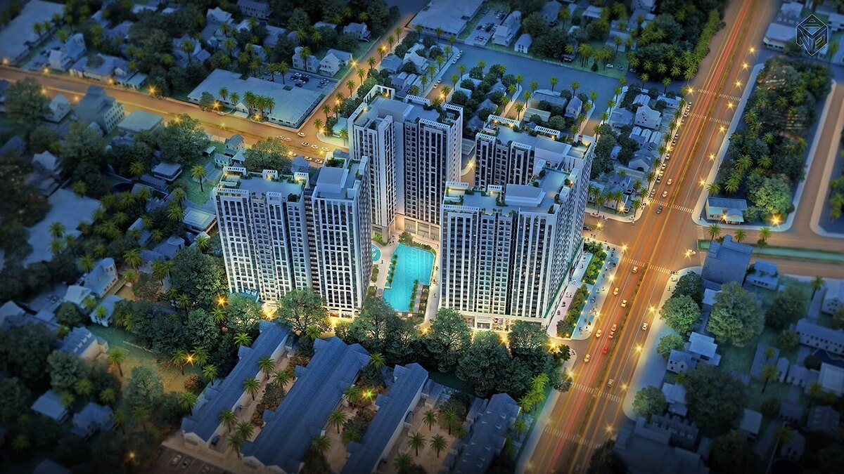 Dự án căn hộ cao cấp được phát triển bởi Novaland có quy mô 6 block căn hộ cao 22-25 tầng