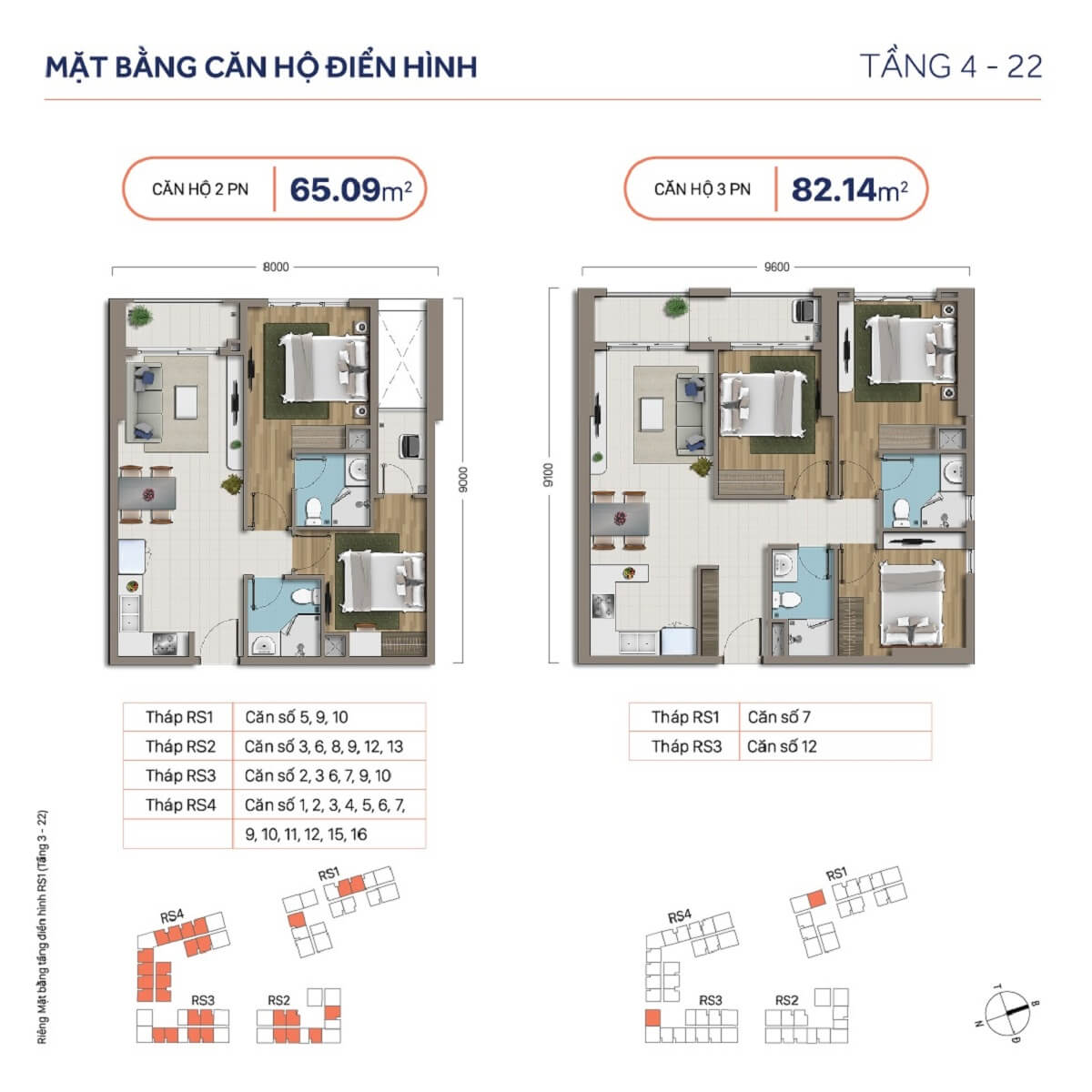 Thiết kế chi tiết căn 65m2 – 82m2